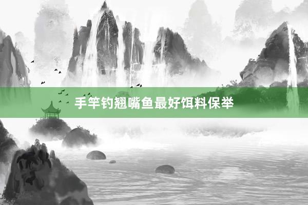 手竿钓翘嘴鱼最好饵料保举
